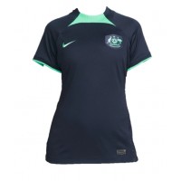 Camiseta Australia Segunda Equipación Replica Mundial 2022 para mujer mangas cortas